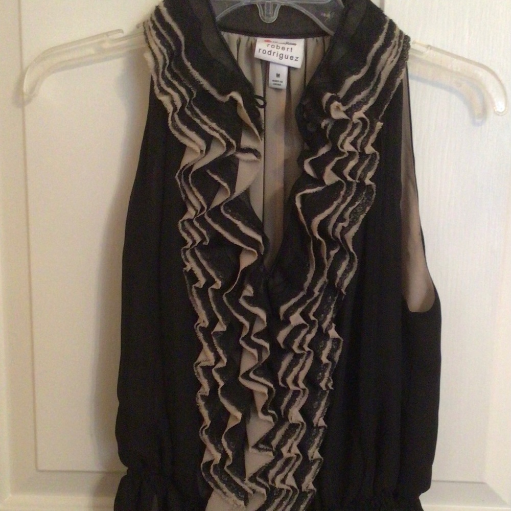 Robert Rodriguez Ruffle Top